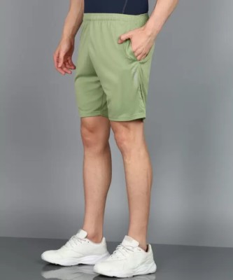 DISSMI Self Design Men Green Regular Shorts