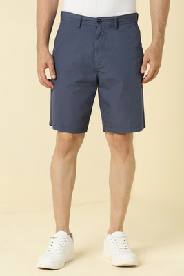 Allen Solly Solid Men Dark Blue Regular Shorts