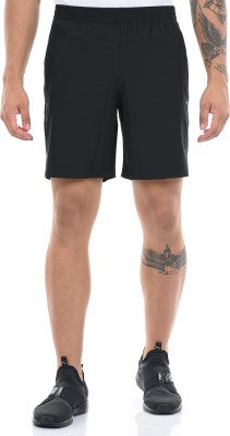 ANTA Solid Men Black Sports Shorts