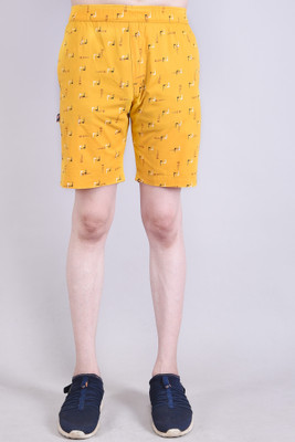 Cargo Sports Printed Men Yellow Basic Shorts