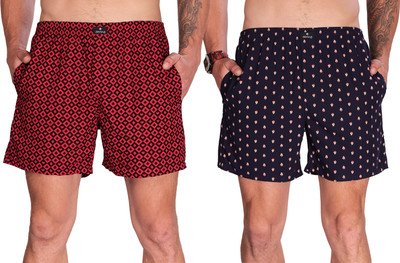 String Printed Men Multicolor Boxer Shorts