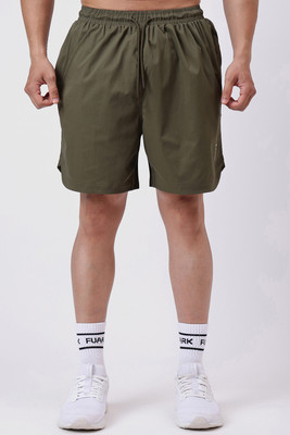 FuaarK Solid Men Green Gym Shorts