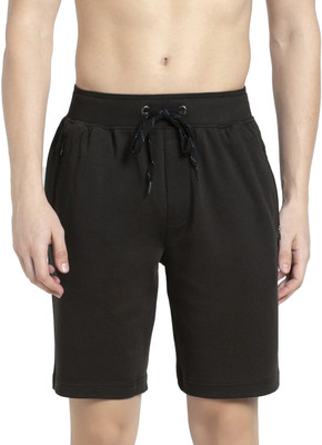 JOCKEY Solid Men Black Casual Shorts