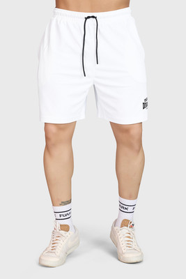 FuaarK Solid Men White Gym Shorts