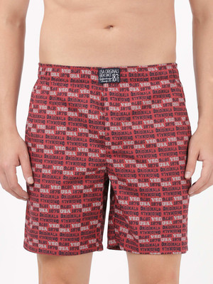 JOCKEY Printed Men Red Night Shorts