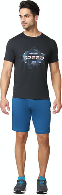 VAN HEUSEN Solid Men Blue Regular Shorts