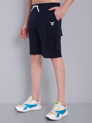 Go Devil Solid Men Dark Blue Boxer Shorts