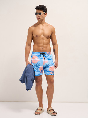 THE BEAR HOUSE Printed Men Multicolor Swim Shorts