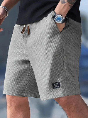 sti Solid Men Grey Regular Shorts