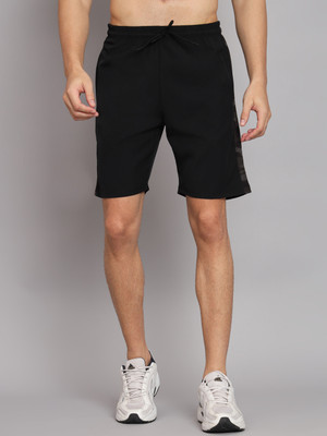 GLITO Color Block Men Black, Green Sports Shorts