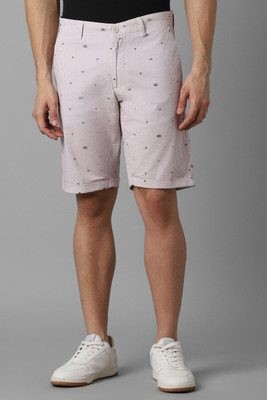 LOUIS PHILIPPE Printed Men Grey Regular Shorts