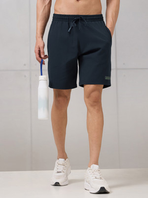 TECHNOSPORT Solid Men Blue Sports Shorts