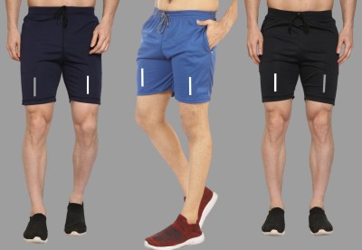 FARSH Solid Men Multicolor Regular Shorts