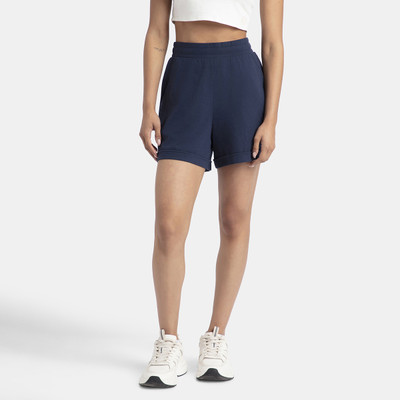 JOCKEY Solid Women Dark Blue Casual Shorts