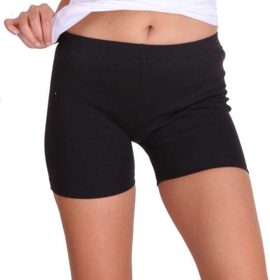 DRAXSTAR DRX Solid Women Black Cycling Shorts