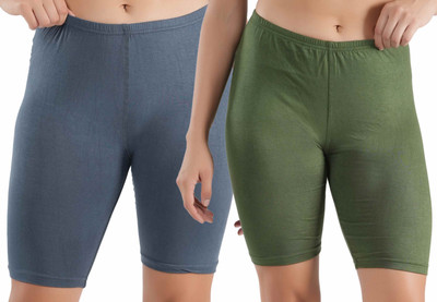 Florafit Solid Women Multicolor Cycling Shorts