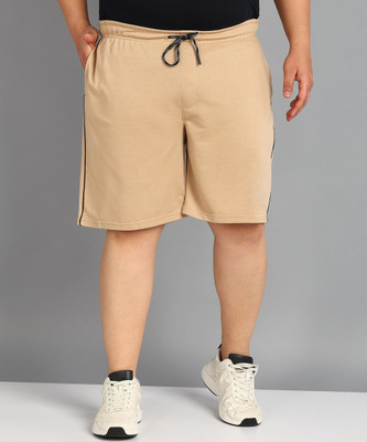 METRONAUT PLUS Solid Men Beige Casual Shorts