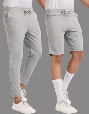 Yazole Solid Men Black Gym Shorts