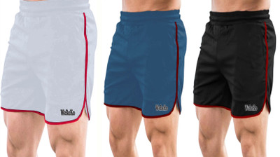 DARSHAN CREATION Self Design Men Black, Light Blue, Silver Casual Shorts