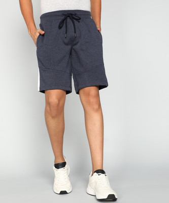 WROGN Solid Men Grey Basic Shorts