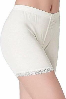 Pink Pixies Creation Solid Women White Board/Swim Shorts