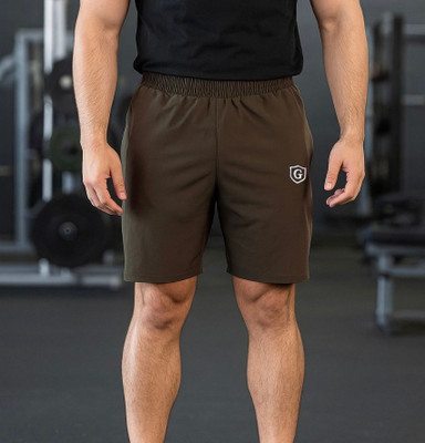 Gur Style Solid Men Brown Regular Shorts