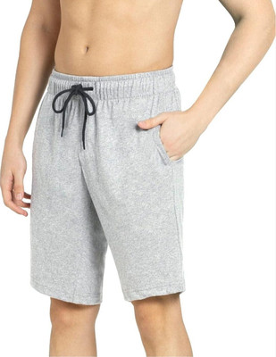 Newapparels Solid Men Grey Casual Shorts