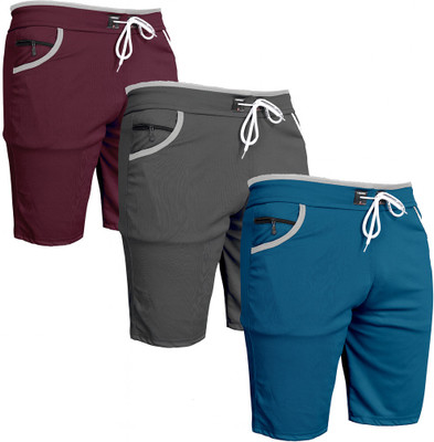 VIRADIYAENTERPRISE Solid Men Multicolor Regular Shorts