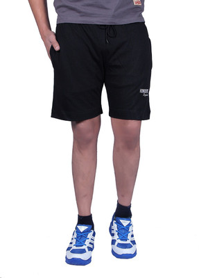 Humbert Solid Men Black Basic Shorts