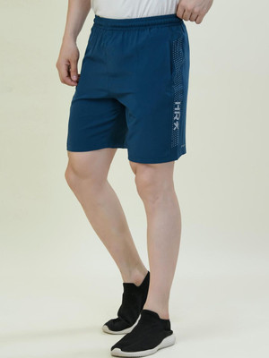 HRX by Hrithik Roshan Solid Men Reversible Blue Regular Shorts