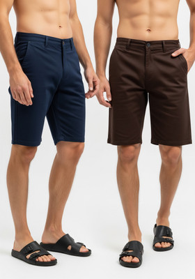 UC Textiles Solid Men Multicolor Regular Shorts