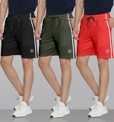 ARDEUR Self Design Men Multicolor Regular Shorts