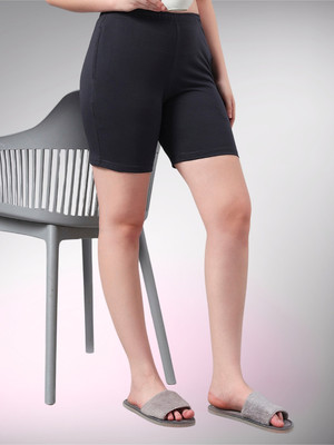 SWEETTOUCHMJO Solid Women Grey Casual Shorts