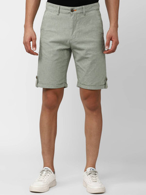PETER ENGLAND Solid Men Green Chino Shorts
