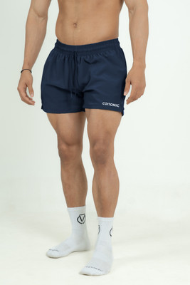 COITONIC Self Design Men Dark Blue Gym Shorts
