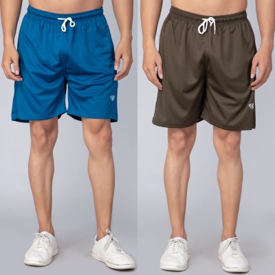 We Perfect Solid Men Black Casual Shorts