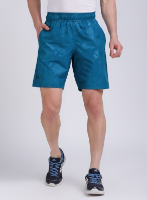 UNDER ARMOUR Solid Men Blue Basic Shorts