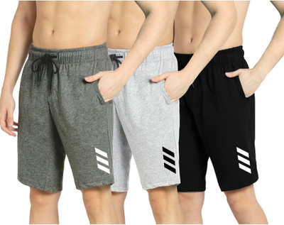 Kartblack Solid Men Multicolor Regular Shorts