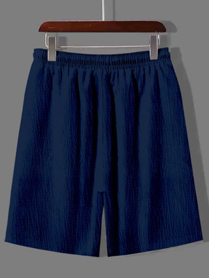 COMBRAIDED Solid Men Blue Regular Shorts