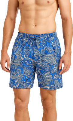 Mechanic Printed Men Multicolor Beach Shorts, Regular Shorts