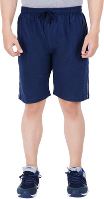Guide Solid Men Blue Regular Shorts