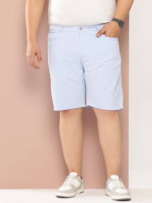 Thomas Scott Solid Men Blue Chino Shorts