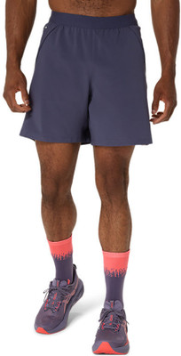 Asics Solid Men Grey Sports Shorts