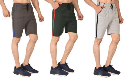 HouseOfCommon Solid Men Multicolor Sports Shorts