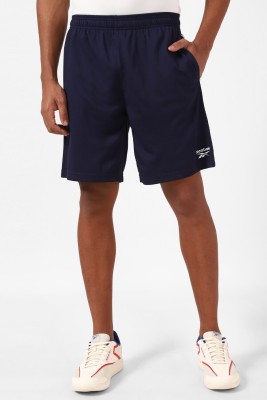 REEBOK Solid Men Dark Blue Regular Shorts