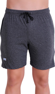 TT Solid Men Grey Bermuda Shorts