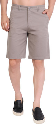 DUPER Solid Men Grey Chino Shorts