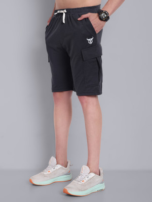 Go Devil Solid Men Black Boxer Shorts