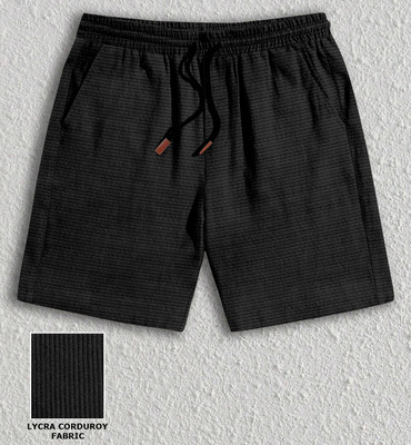 BELPATRA Solid Men Black Regular Shorts
