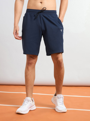 TECHNOSPORT Solid Men Blue Sports Shorts
